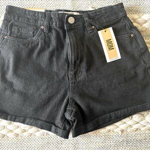 Black denim shorts high rise size 3